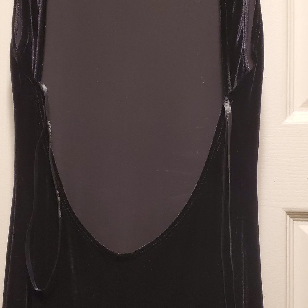 LAUNDRY By Shelley Segall Black VELVET DRESS *GLOVES HAVE BEEN SOLD* - Picture 2 of 13